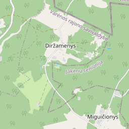 Žemėlapis - Varėnos r. sav. Miguičionių k.