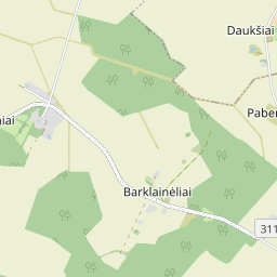 Žemėlapis - Pasvalio r. sav. Barklainėlių k.