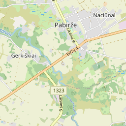 Map - Biržų r. sav. Naciūnų k.