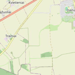 Žemėlapis - Ukmergės r. sav. Dainavos k. Kalvelių g. 7-14