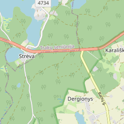 Žemėlapis - Trakų r. sav. Dergionių k.