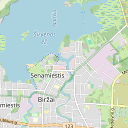 Map - Biržų r. sav. Biržų m. Rotušės g. 25