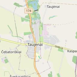 Žemėlapis - Ukmergės r. sav. Taujėnų k.