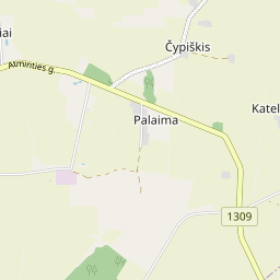 Map - Biržų r. sav. Palaimos k. Dvaro g. 8