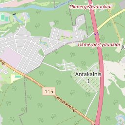 Map - Ukmergės r. sav. Bernotiškių k. Miškų g. 1A