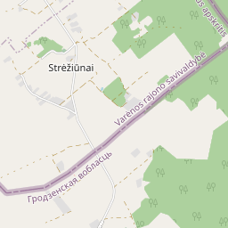 Žemėlapis - Varėnos r. sav. Strėžiūnų k.