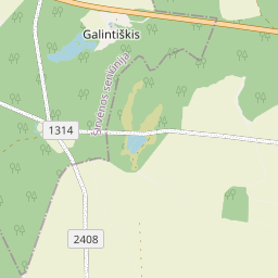 Žemėlapis - Biržų r. sav. Galintiškio k.