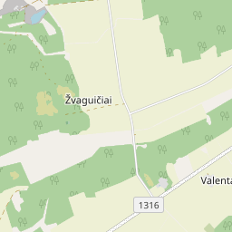 Žemėlapis - Biržų r. sav. Valentų k.