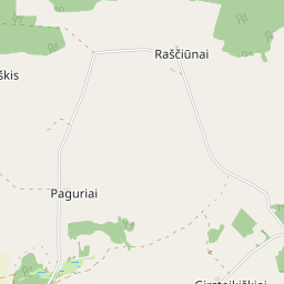 Map - Rokiškio r. sav. Raščiūnų k.