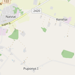 Map - Kupiškio r. sav. Naivių k.