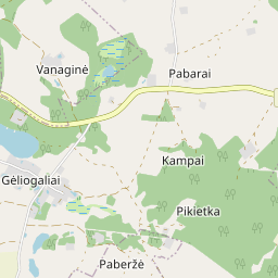 Žemėlapis - Molėtų r. sav. Gėliogalių k.