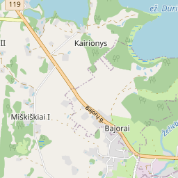 Žemėlapis - Molėtų r. sav. Miškiškių I k. Miškiškių g. 1A