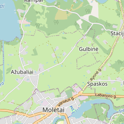 Žemėlapis - Molėtų r. sav. Molėtų m. Žalioji g. 1A