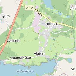 Map - Molėtų r. sav. Toliejų k.