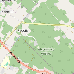 Žemėlapis - Vilniaus r. sav. Medininkų k.