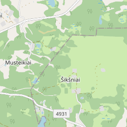 Žemėlapis - Utenos r. sav. Viešeikių k.