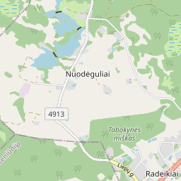 Žemėlapis - Utenos r. sav. Radeikių k.