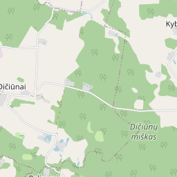 Žemėlapis - Utenos r. sav. Kyburių k.