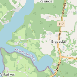 Map - Rokiškio r. sav. Bradesių k. Piliakalnio g. 1