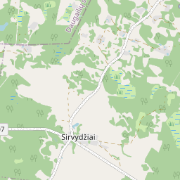 Žemėlapis - Utenos r. sav. Sirvydžių k.