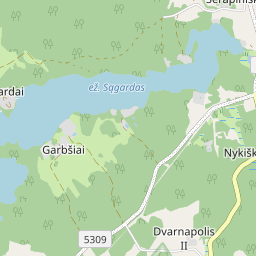 Žemėlapis - Ignalinos r. sav. Garbšių k.