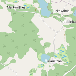 Žemėlapis - Zarasų r. sav. Turaučiznos k.