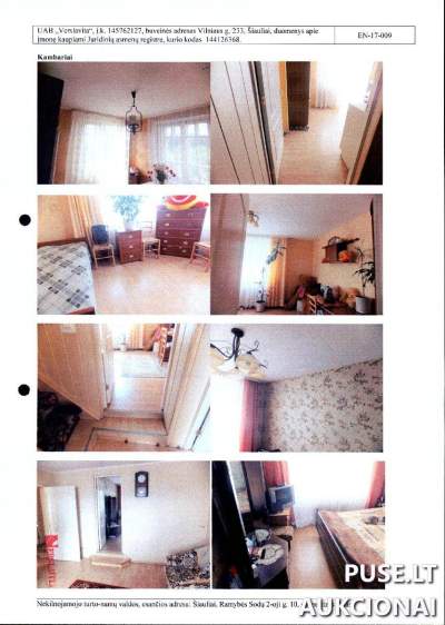 1/2 Gyvenamojo namo dalis Šiauliuose, Ramybės Sodų g. 10, su 109 kv.m ploto, kaina nuo 16000 EUR