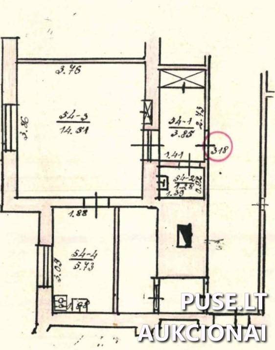 Butas Patalpos/Butai Gynėjų g. 4, 01109 Vilnius, Vilniaus m. sav. 10