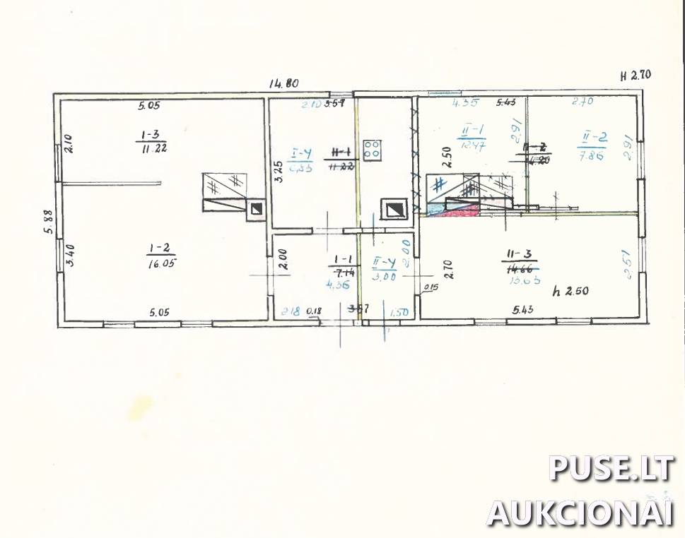 Gyvenamas namas Pastatai Dariaus ir Girėno g. 2, 38335 Naujamiestis, Naujamiesčio sen., Panevėžio r. sav. 1