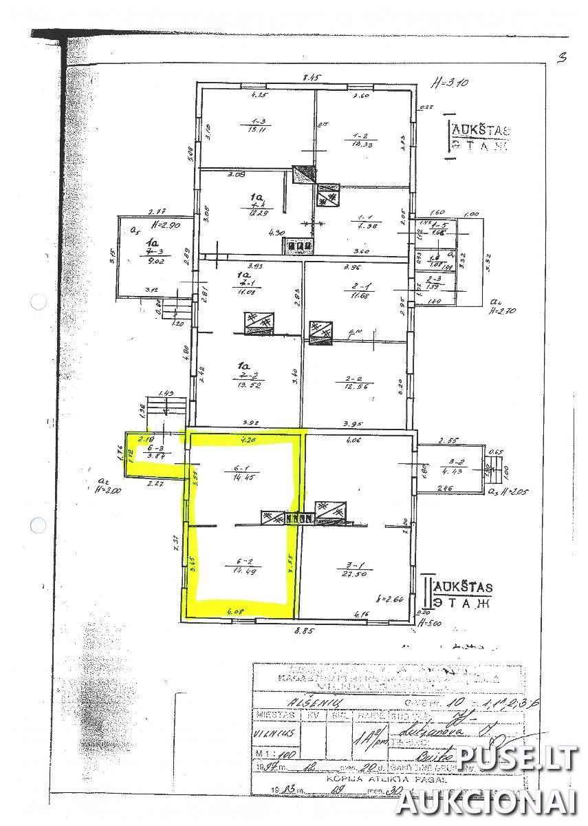 Butas Patalpos/Butai Alšėnų g. 10, 02166 Vilnius, Vilniaus m. sav. 1