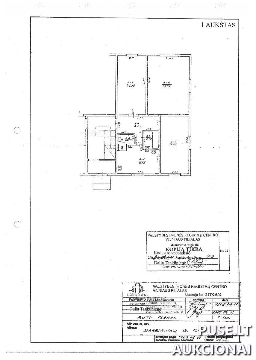Butas Patalpos/Butai Darbininkų g. 13, 02157 Vilnius, Vilniaus m. sav. 1