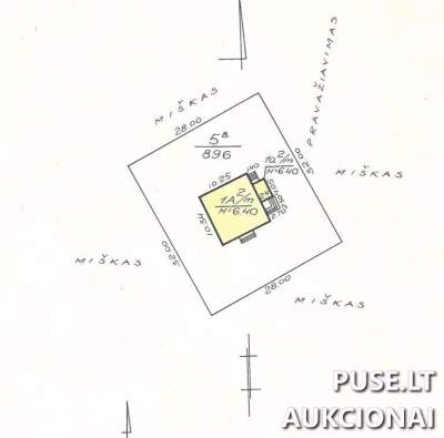 Parduodama 8/100 dalis gyvenamojo namo Vilniuje, Elniakampio g. 4, pradinė kaina 27600 EUR