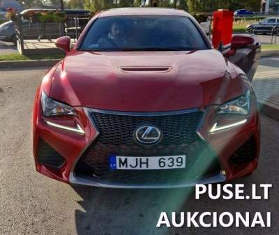 Keleivinis automobilis LEXUS RC F 351 kW benzininis Klaipėdoje aukcione nuo 19800 EUR