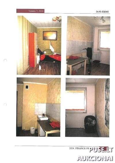 Vieno kambario butas Visagine, Parko g. 6, pradinė kaina 9680 EUR, investavimo galimybė