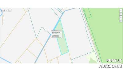 1.68 ha Žemės ūkio paskirties sklypas Raseinių r. sav. Roglaičių kaime, pradinė kaina 2940 EUR