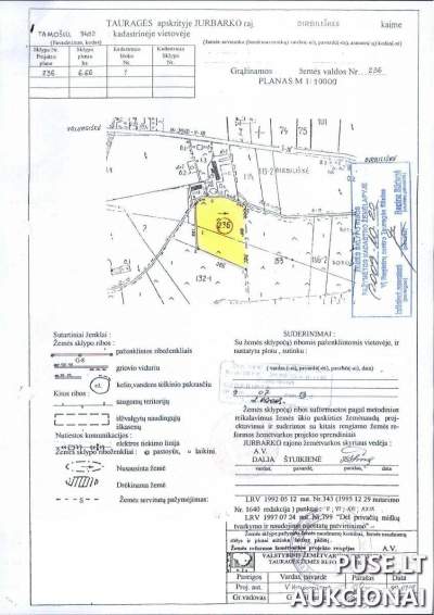 Parduodamas 6.66 ha žemės ūkio sklypas Jurbarko rajone, 27280 EUR kaina