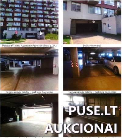 Negyvenamoji patalpa-parkingas Vilniuje 30.62 kv.m 9900 EUR