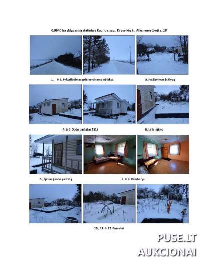 Žemės sklypas su sodo nameliu Kauno rajone, Drąseikiuose, 0.0640 ha, pradinė kaina 15360 EUR