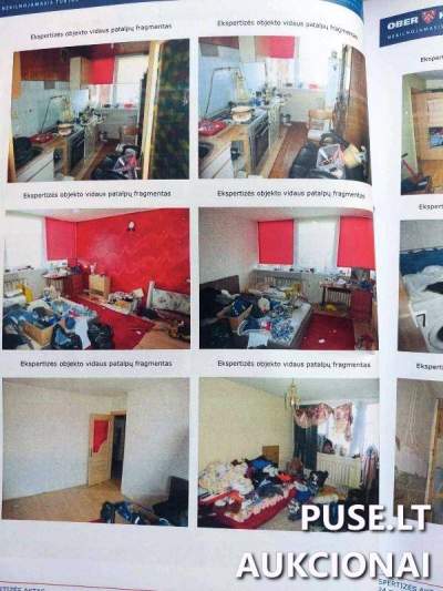 Pirmosios kategorijos buto pardavimas viešame aukcione Kaune, Kulvos g. 46, pradinė kaina 48000 EUR