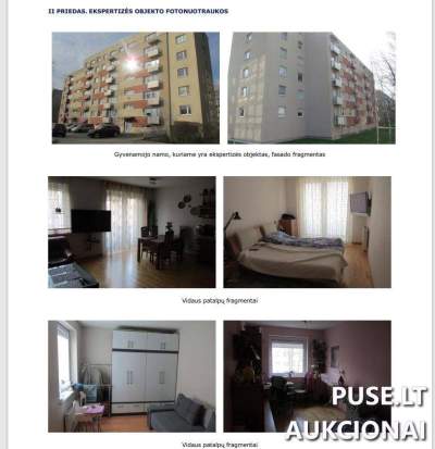 1/2 dalies butas Klaipėdoje, Kauno g. 9B, pradinė kaina 54000 EUR, antstolių varžytynės