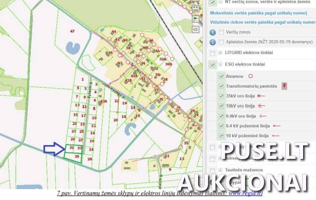 Žemės sklypas Sklypai Vytauto g. 35, 96365 Priekulė I, Priekulės sen., Klaipėdos r. sav. 1
