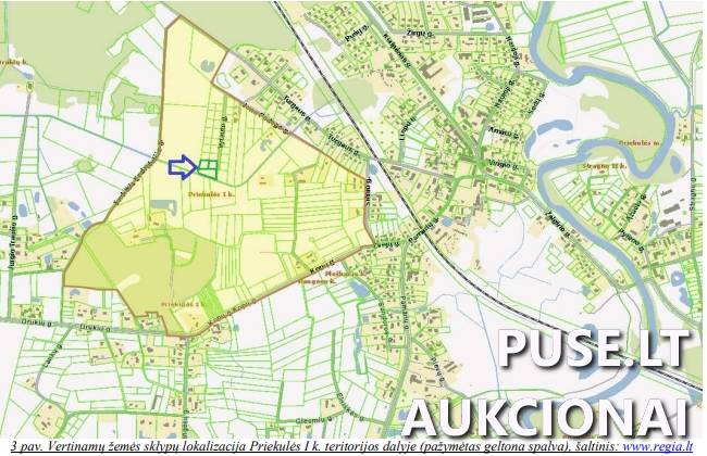 Žemės sklypas Sklypai Vytauto g. 35, 96365 Priekulė I, Priekulės sen., Klaipėdos r. sav. 2