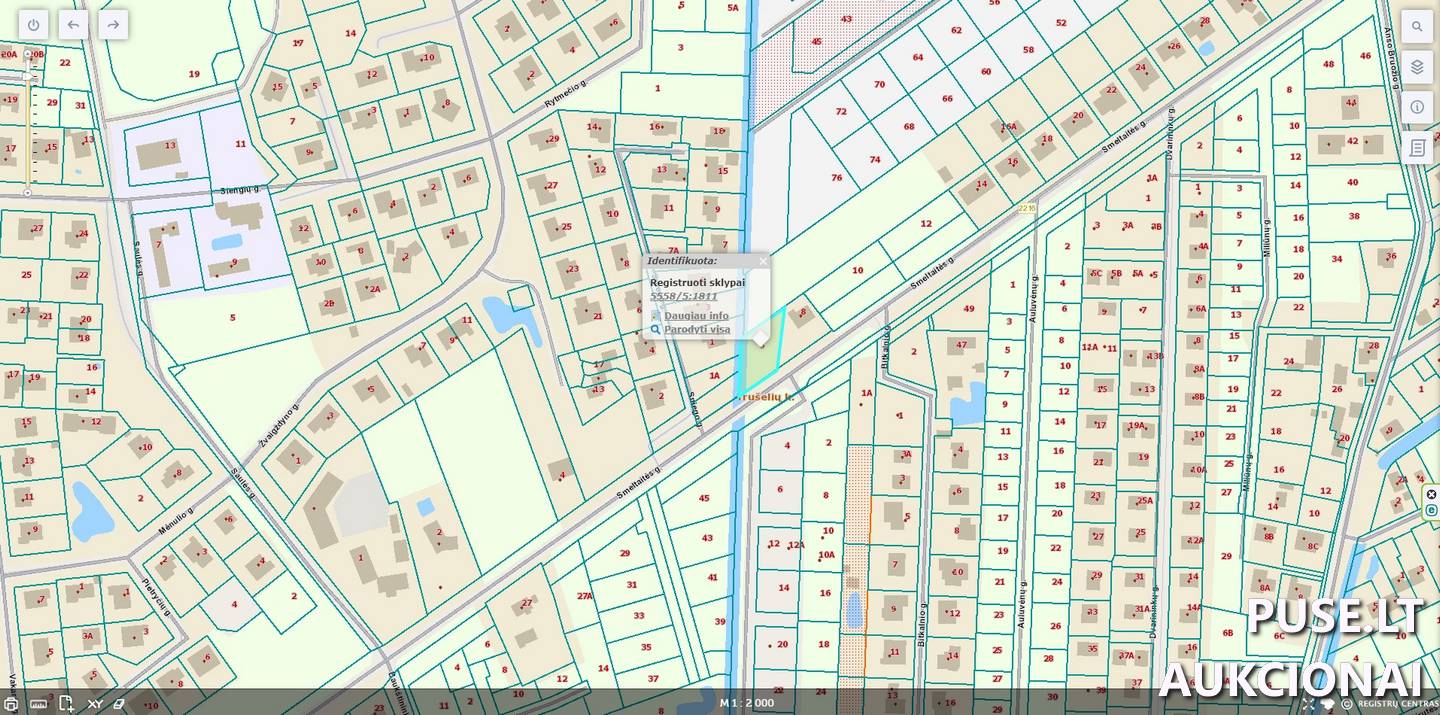 Žemės sklypas Sklypai Smeltaitės g. 6, 92439 Trušeliai, Sendvario sen., Klaipėdos r. sav. 5
