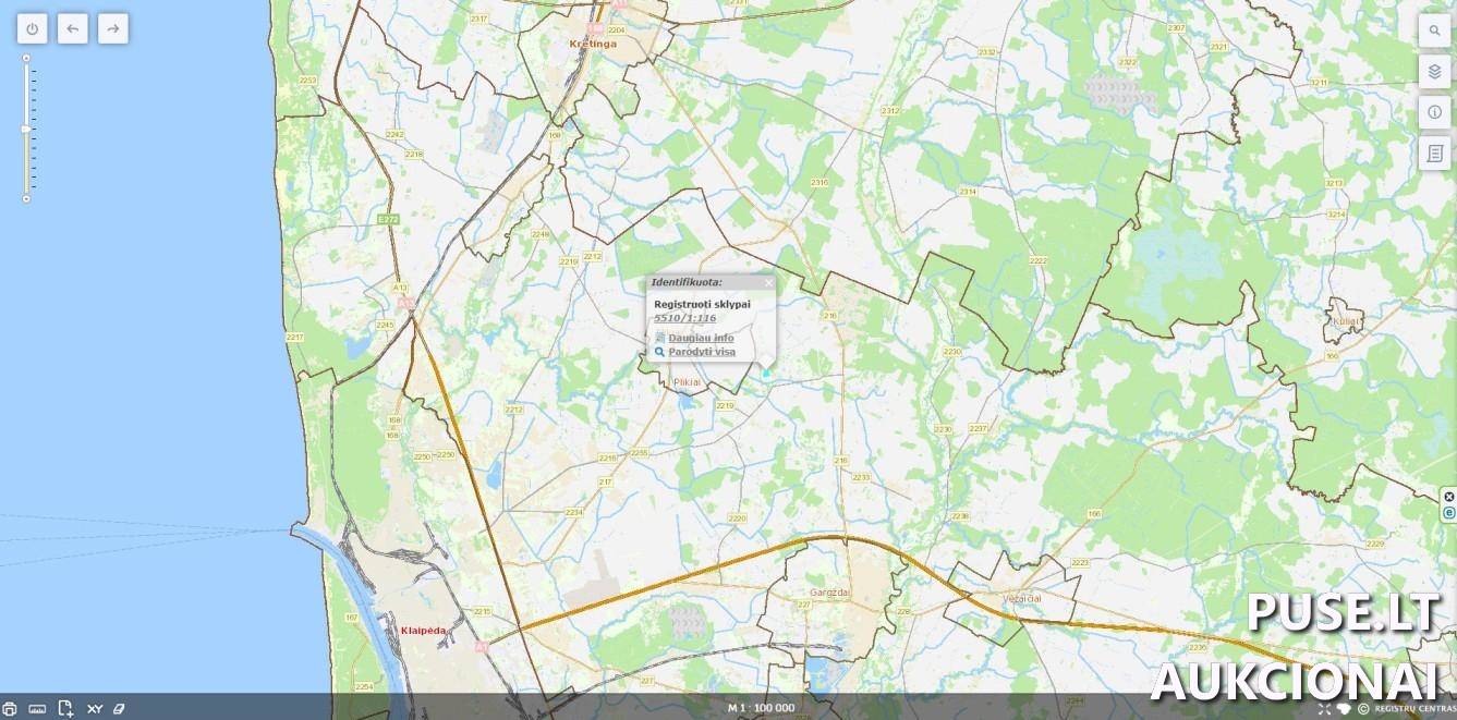 Žemės sklypas Sklypai Pasienio g. 53, 92399 Šatriai, Dauparų-Kvietinių sen., Klaipėdos r. sav. 2