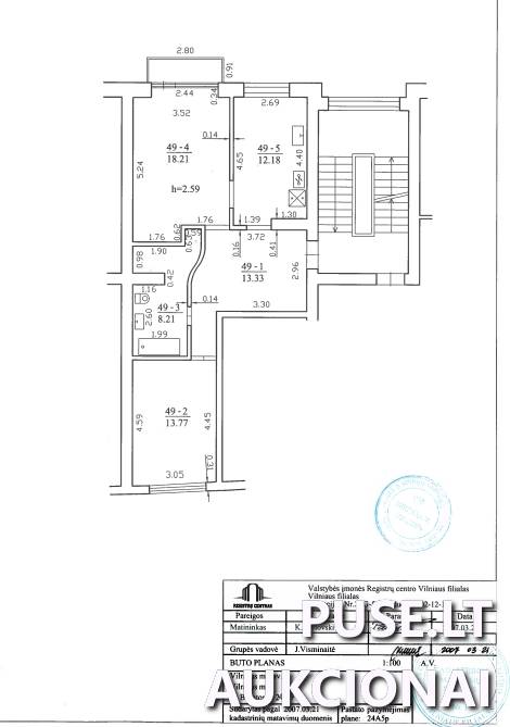 Butas Patalpos/Butai K. Borutos g. 24, 08335 Vilnius, Vilniaus m. sav. 1