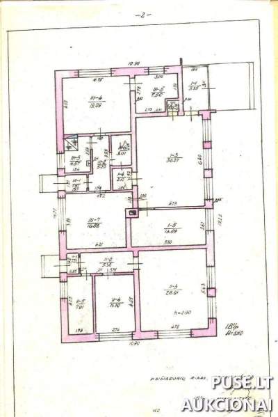 Administracinis pastatas - buvęs paštas Kaišiadorių r. Pravieniškių k. 162 kv.m. už 17007 EUR