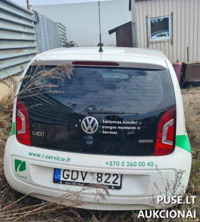 VW UP automobilis Vilniuje, pradinė kaina 3550 EUR, 2012 metai, benzinas