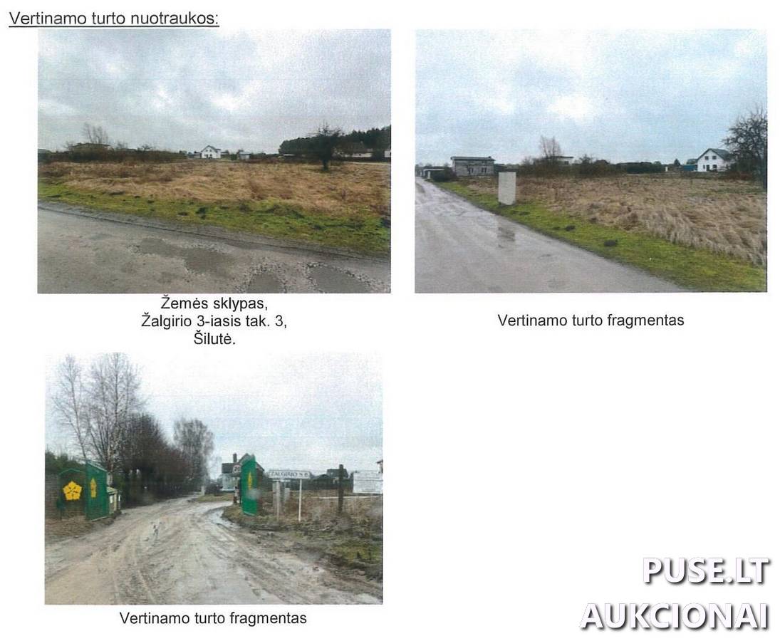 Žemės sklypas Sklypai Žalgirio 3-iasis tak., Šilutė, Šilutės sen., Šilutės r. sav. 1