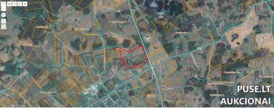 Žemės ūkio sklypo dalis Vilniaus rajone, Vilkiškiuose, pradinė kaina 9600 EUR