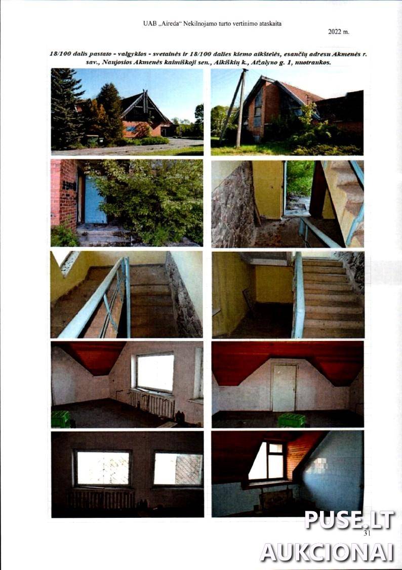 Valgykla-svetainė Pastatai Atžalyno g. 1, 85270 Alkiškiai, Naujosios Akmenės kaimiškoji sen., Akmenės r. sav. 2